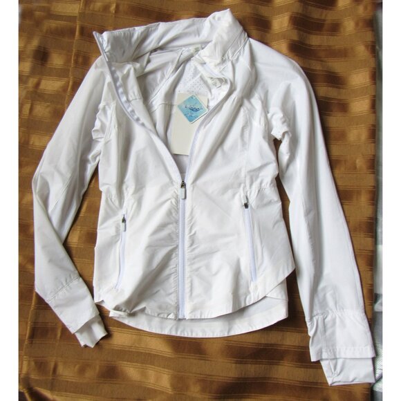 Lululemon Women Jacket/Hoodie, sz. 6 , White, full zip - Picture 1 of 5